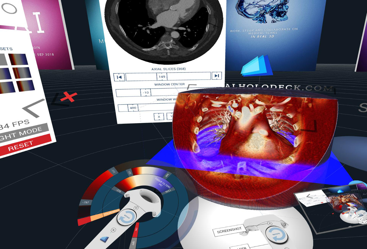 The Medical and Human Anatomy Virtual Reality VR Software</strong>: compare traditional 2D DICOM view with the immersive 3D DICOM view with the new DICOM viewer for Virtual Reality VR. Experience DICOM files in VR / Virtual Space as never before. Collaborate, work, share in real 3D.